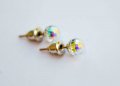 Обеци Сваровски с винтчета Crystals from SWAROVSKI®, снимка 6