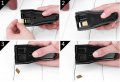 Машинка за рязане на микро и нано сим карти /комбинирана резачка/ Micro & Nano Metal Daul Sim Card, снимка 6