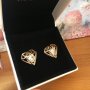 Луксозни обеци диаманти, снимка 1 - Обеци - 25130536