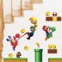 Супер Марио Super Mario самозалепващ стикер лепенка за стена