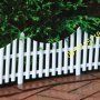 Бяла градинска ограда-240х32 см./ декоративна градинска ограда, снимка 6