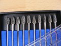 Фрезери борфрези борчета твърдосплавни к-т 10 бр Дремел Dremel cnc, снимка 4