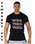 Fitness Mania! Мъжка TRAIN тениска WORK HARD PLAY HARD! Бъди различен поръчай с твоя снимка!, снимка 2