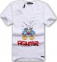 D&G Dolce and Gabbana Donald Duck Fighter Print Мъжка Тениска size 44 (XS), снимка 2