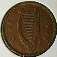 1 пени 1963, Ирландия, снимка 2 - Нумизматика и бонистика - 14453638