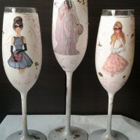 чаши за моминско парти, снимка 9 - Сватбени аксесоари - 21512254