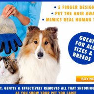 TRUE TOUCH - масажираща ръкавица-гребен която маха ненужните косми на  кучето или котката, снимка 2 - За кучета - 16754345