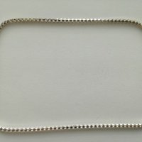 Сребърен италиански  синджир -925 сребро , снимка 2 - Колиета, медальони, синджири - 20985507