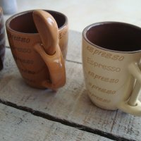 комплект 3 чашки с лъжички от Испания, снимка 7 - Чаши - 22462301