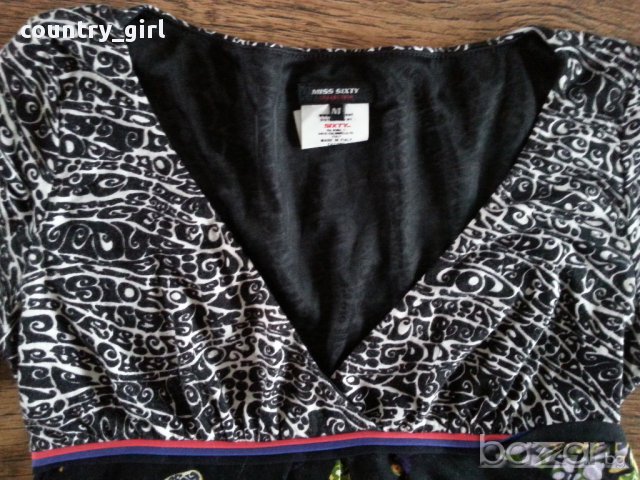 Miss sixty - страхотна дамска блузка, снимка 3 - Блузи с дълъг ръкав и пуловери - 17305055