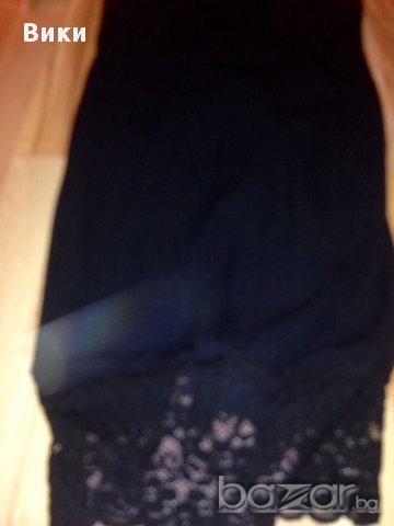 Елегантна черна рокля с дантела, снимка 7 - Рокли - 16271679