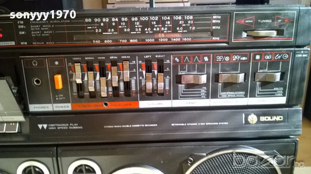 Sound electronic pc-190 hi-fi голям двукасетъчен, снимка 14 - Радиокасетофони, транзистори - 13786000