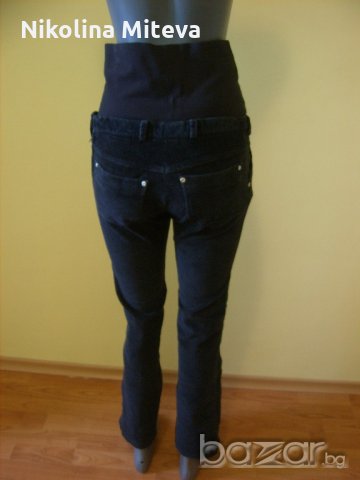 Кадифен панталон за бременни, снимка 2 - Дрехи за бременни - 20441676