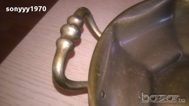 Ретро колекция-фруктиера мед/месинг 27х8см-внос швеицария, снимка 13 - Антикварни и старинни предмети - 17238651