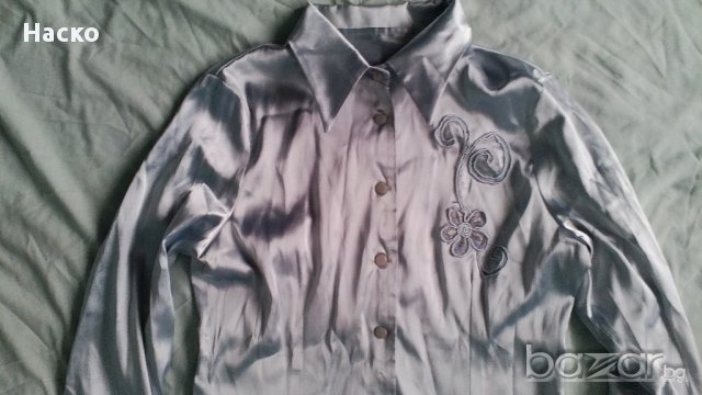 Официална сатенена риза с бродерия, снимка 11 - Ризи - 11913913