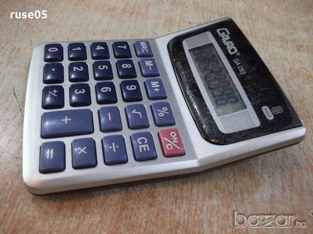 Калкулатор "GAVAO - GA - 283" работещ, снимка 4 - Друга електроника - 21305861