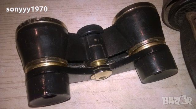 АНТИК-театрален бинокъл с кожен кобур-руски, снимка 2 - Колекции - 25595042