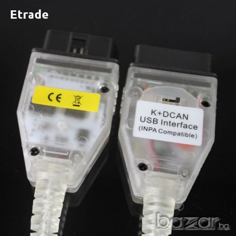 USB кабел за диагностика на БМВ BMW INPA K+DCAN , снимка 2 - Аксесоари и консумативи - 11495612