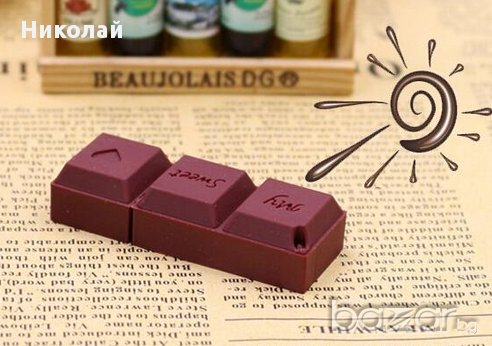 Флашка Шоколад USB 32 GB , Флаш памет, снимка 4 - USB Flash памети - 16194240