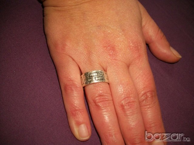 Сребърен пръстен, снимка 7 - Пръстени - 19723147