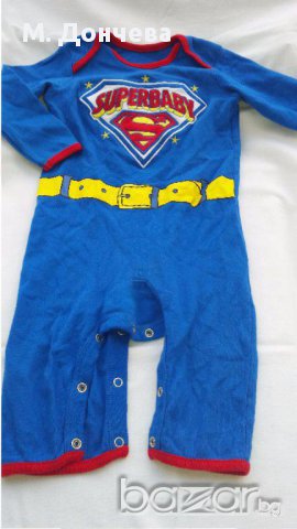 Пижамка за малък Спайдърмен 9-12 месеца, снимка 1 - Бебешки пижами - 13090236