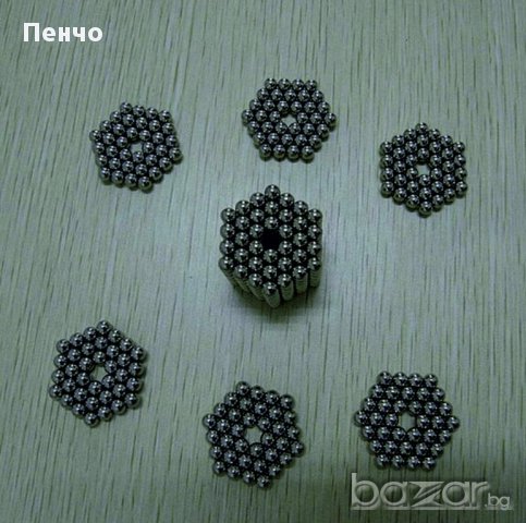 216 магнитни топчета 5 мм. магнитни сфери 5 мм. сребристи и зелени, лилави, снимка 5 - Декорация за дома - 10492951