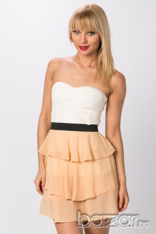 ЛИКВИДАЦИя НАЛИЧНИ  Рокля бюстие на воали ХС С размер от Англия