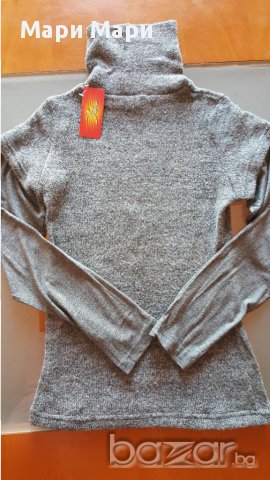 Дамско поло сиво, снимка 5 - Блузи с дълъг ръкав и пуловери - 16555204