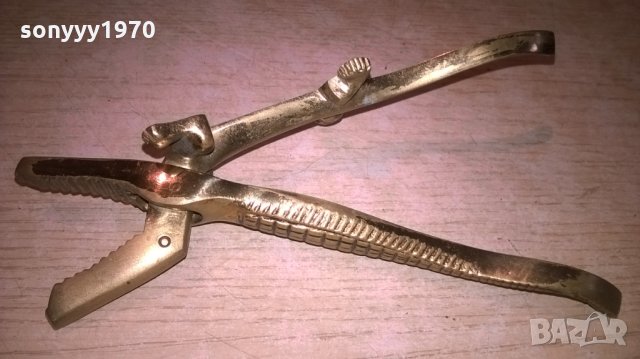 крокодил-17см-мед/месинг-внос испания, снимка 7 - Колекции - 25242723