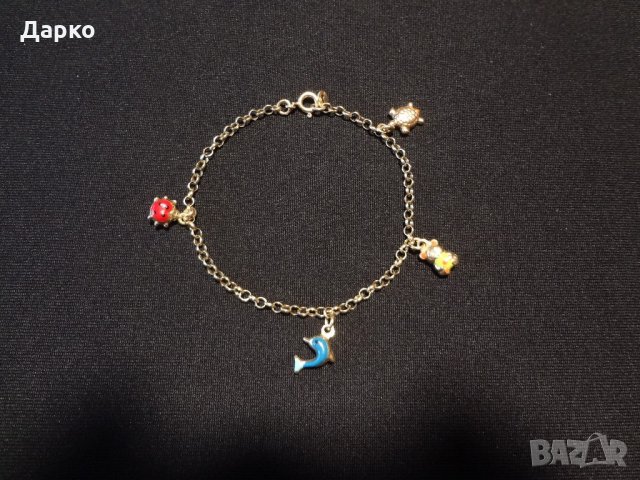 Детска златна гривна 3.34гр.14кар., снимка 1