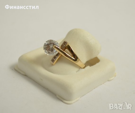 *златен пръстен 43563-8, снимка 2 - Пръстени - 23696906