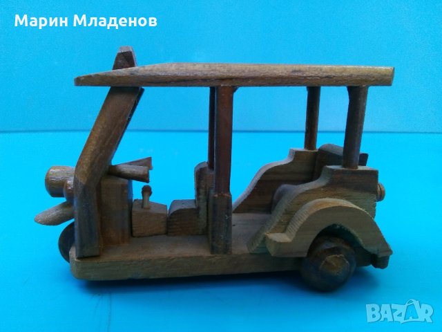 Дървена играчка-триколка, снимка 3 - Колекции - 22284233