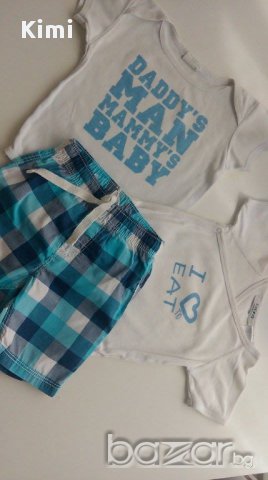 комплект панталонки НМ и 2 бр бодита, снимка 2 - Комплекти за бебе - 11095546