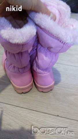 Розови детски ботуши апрески с пух с лека забележка, снимка 7 - Детски боти и ботуши - 20803538