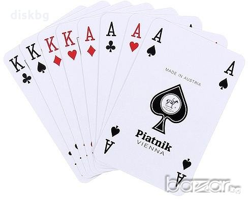 Нови Карти за игра Piatnik Nо.1300 Classic - 55 броя, полупластик, запечатани, снимка 3 - Карти за игра - 19004520