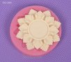 назъбено цвете звезда кръгъл силиконов молд форма тесто фондан декорация украса торта мъфини гипс , снимка 1 - Форми - 17206856