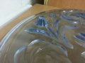 антикварна  чиния плато поднос цветно стъкло , снимка 6