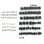 Старинни букви латиница печат щампа за сладки фондан тесто пластмасови, снимка 1 - Форми - 26154894