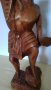  Дървена фигура на Африкански ловец , снимка 3