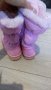 Розови детски ботуши апрески с пух с лека забележка, снимка 7