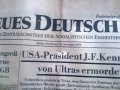 Вестници със знакови събития - убийството на Джон Кенеди, снимка 2