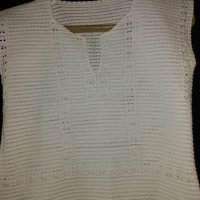 Ръчно плетена блуза, снимка 2 - Корсети, бюстиета, топове - 25659967