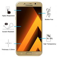 Samsung Galaxy A7 2017 стъклен протектор, снимка 5 - Фолия, протектори - 23819425
