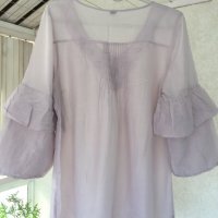 Разкошна блуза коприна и памук, снимка 6 - Туники - 25593818