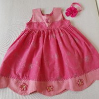 Детска рокля и лента за глава 5-6 години , снимка 6 - Детски рокли и поли - 21274394