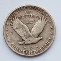 USA QUARTER Standing Dollar 1930 Philadelphia Mint  VF-:EF, снимка 2 - Нумизматика и бонистика - 20199659