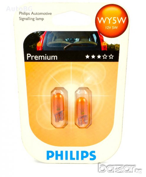 Лампа Philips WY5W Premium, снимка 1