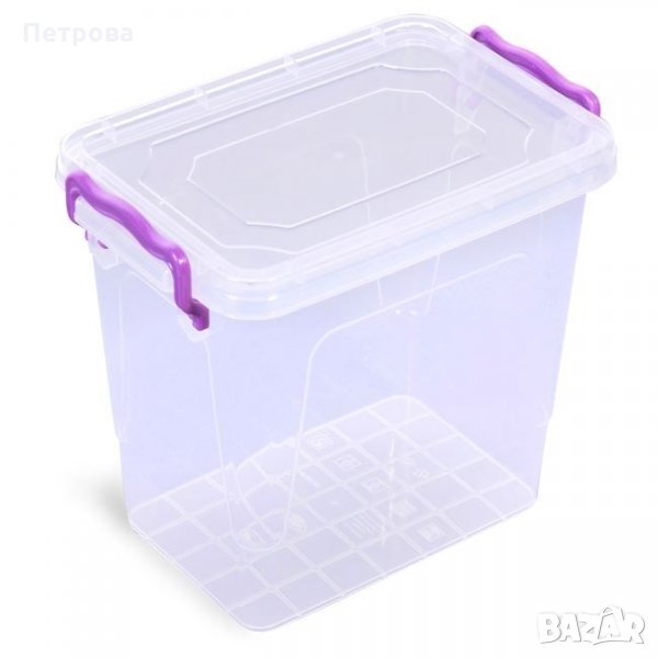 Пластмасова кутия за съхранение-16x11x14.5 см., снимка 1