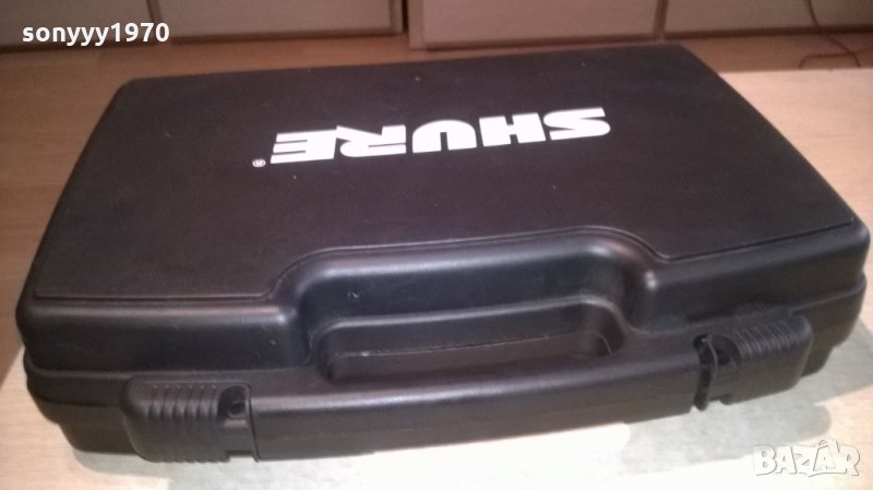 shure-куфар за безжичен микрофон и приемник, снимка 1