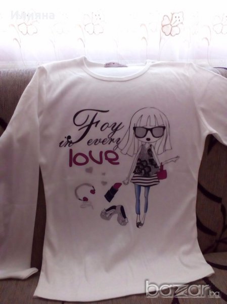 НОВА детска блуза , размер 14, ръст до 158- 164 см, снимка 1